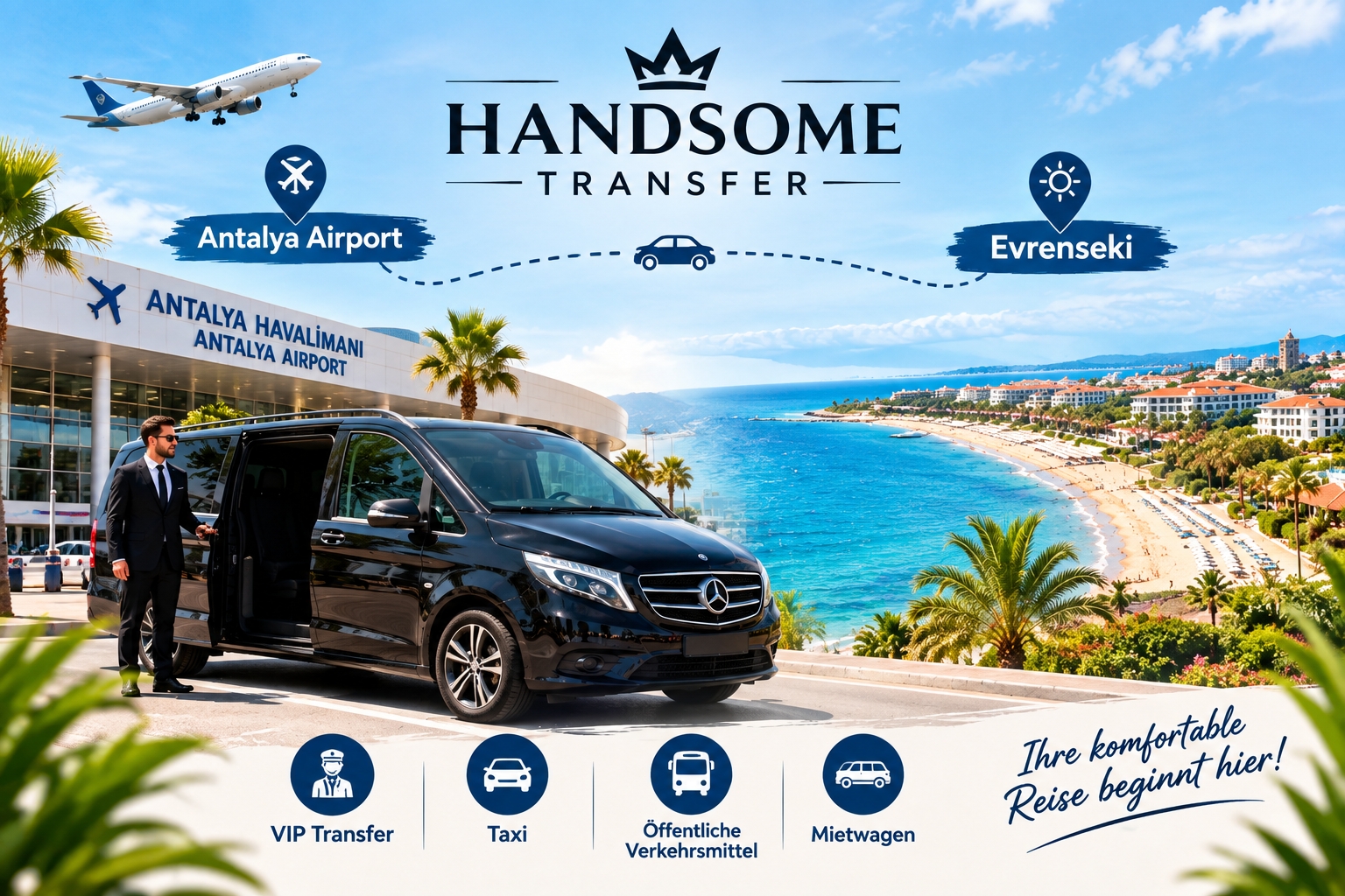 How to Get from Antalya Airport to Evrenseki? VIP Transfer Guide